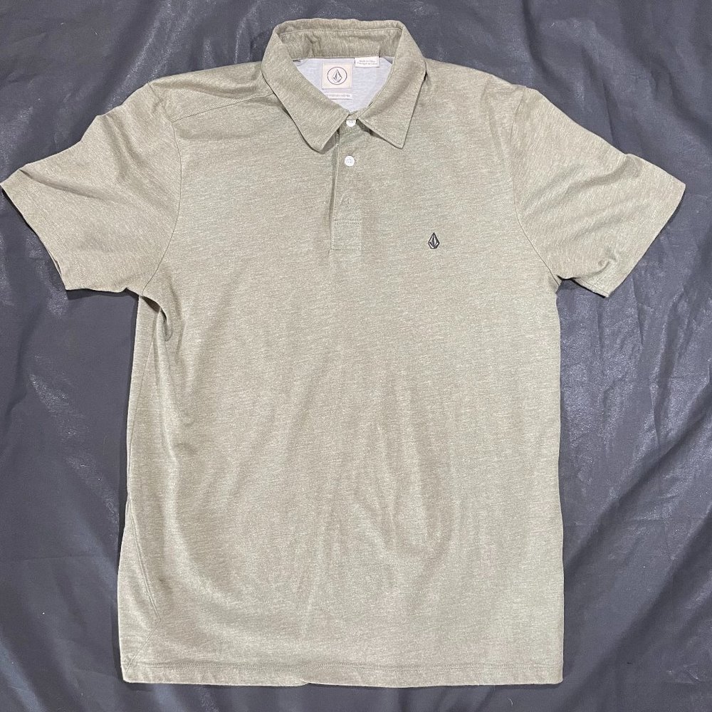 Volcom NWOT Green Cotton Blend Polo Medium